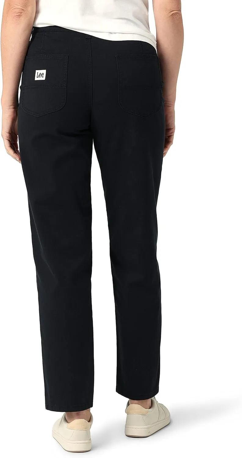 Lee Women's Ultra Lux Mid Rise Relaxed Straight Leg Pant