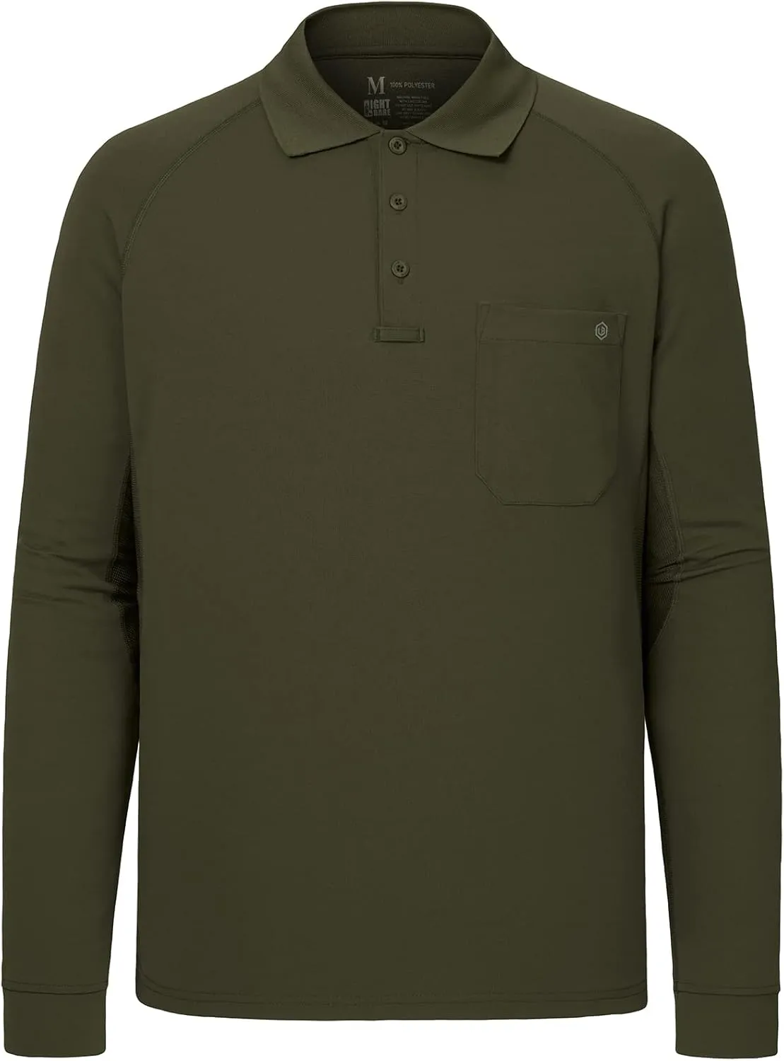 Lightbare Mens Performance Polo Shirt Moisture Wicking Quick Dry Tactical Pique Shirts Hiking Fishing Golf UPF 50