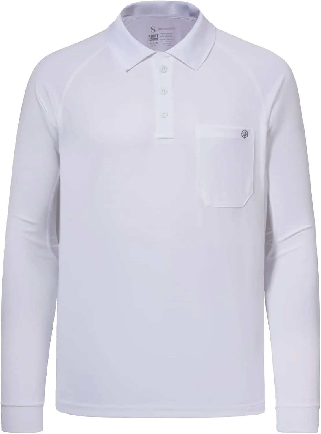 Lightbare Mens Performance Polo Shirt Moisture Wicking Quick Dry Tactical Pique Shirts Hiking Fishing Golf UPF 50