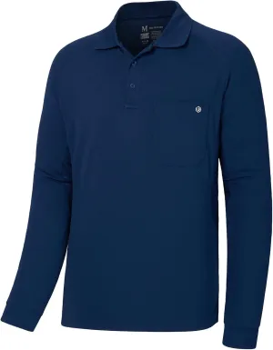 Lightbare Mens Performance Polo Shirt Moisture Wicking Quick Dry Tactical Pique Shirts Hiking Fishing Golf UPF 50