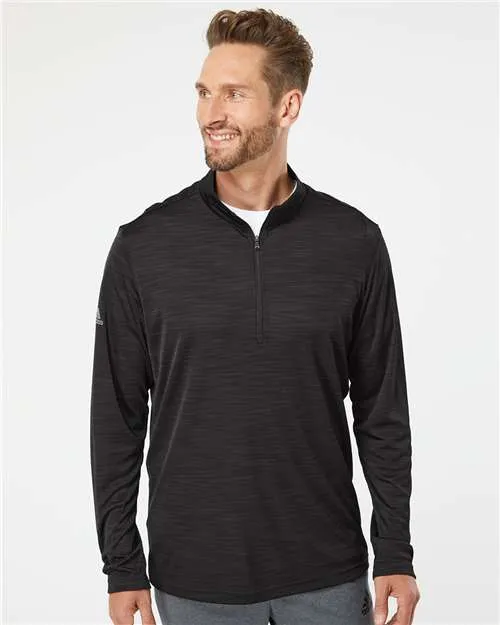 Lightweight Mlange Quarter-Zip Pullover - A475