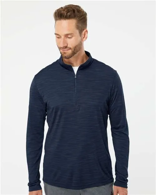 Lightweight Mlange Quarter-Zip Pullover - A475