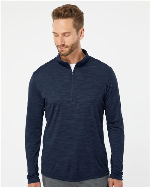 Lightweight Mlange Quarter-Zip Pullover - A475