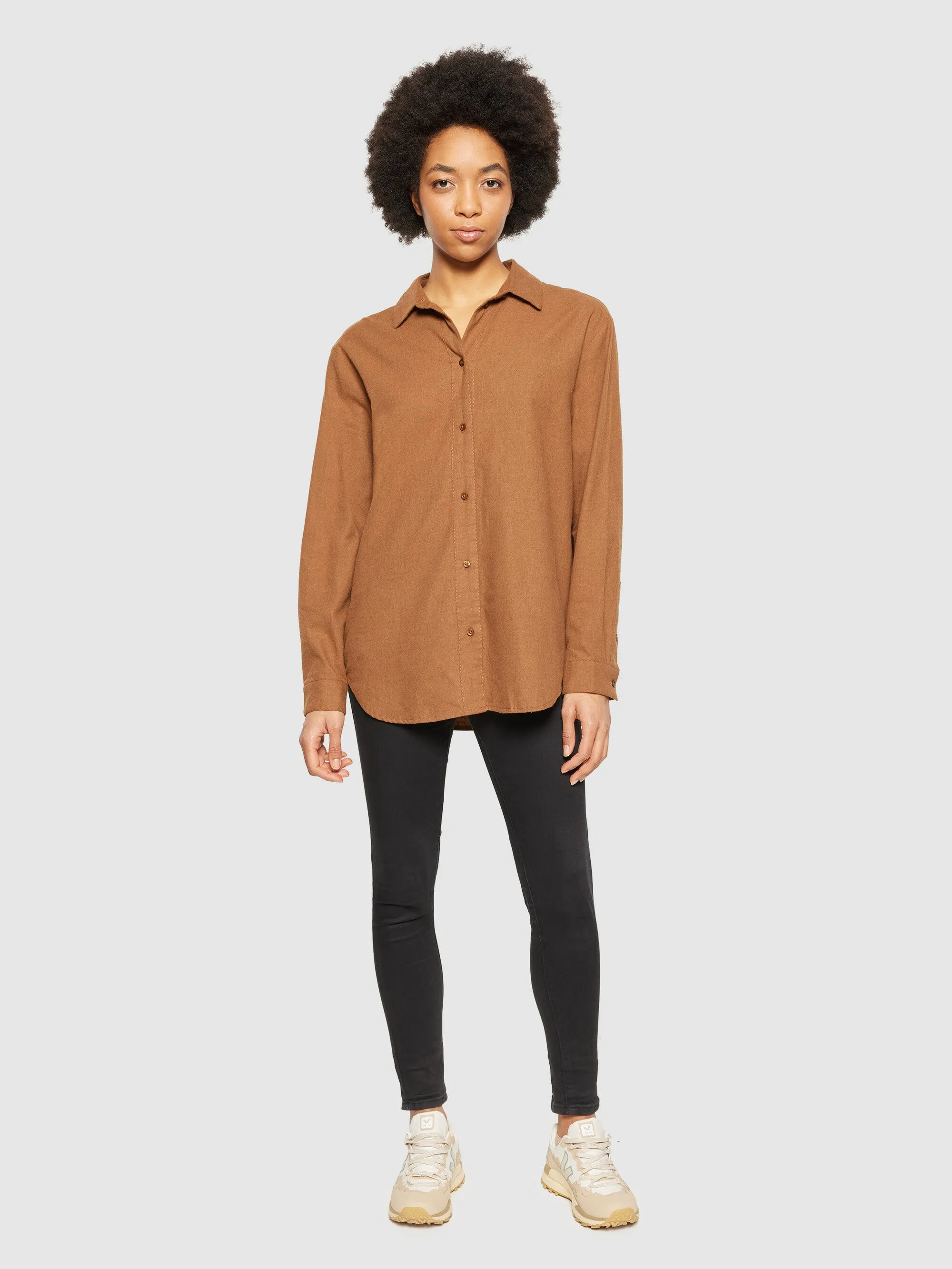 Loose flannel long sleeved shirt - Dachshund