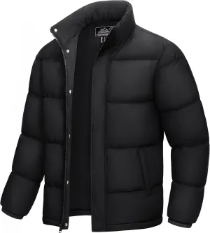 MAGCOMSEN Men's Down Jacket Warm Puffer Jacket Winter Coats Water Resistant Windproof Insulated Jacket