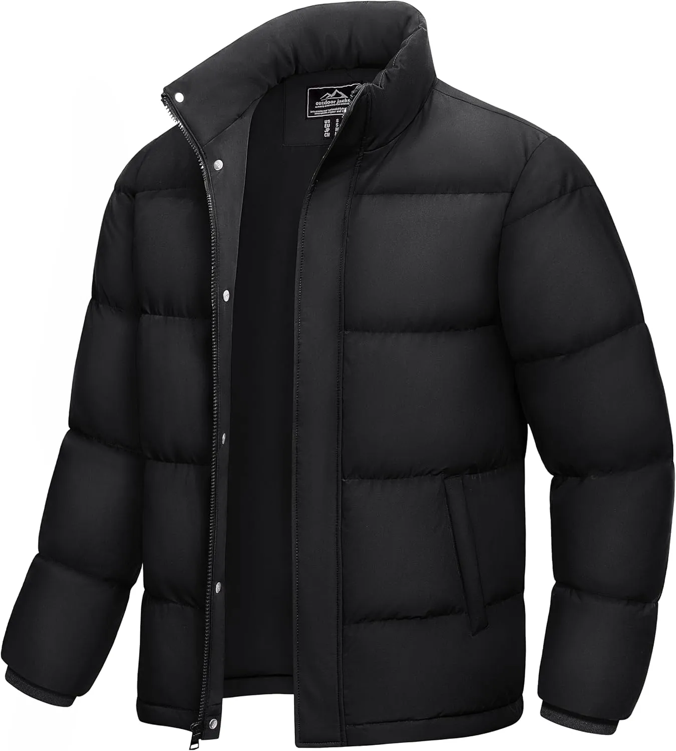 MAGCOMSEN Men's Down Jacket Warm Puffer Jacket Winter Coats Water Resistant Windproof Insulated Jacket