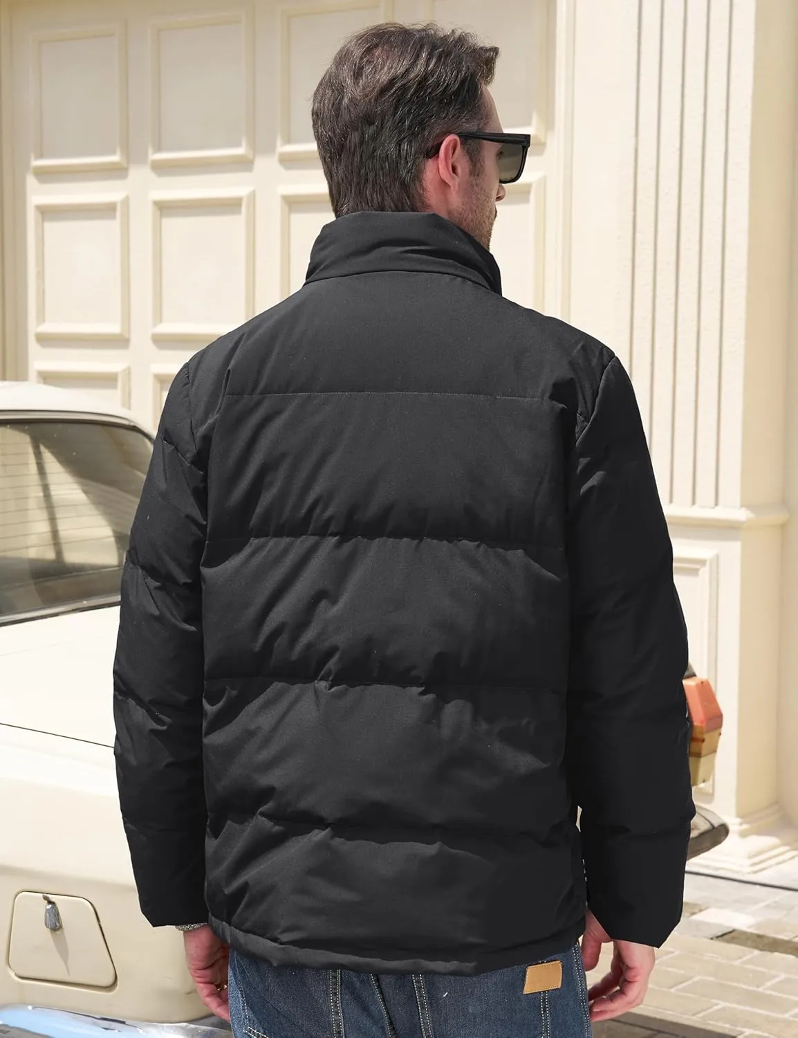 MAGCOMSEN Men's Down Jacket Warm Puffer Jacket Winter Coats Water Resistant Windproof Insulated Jacket