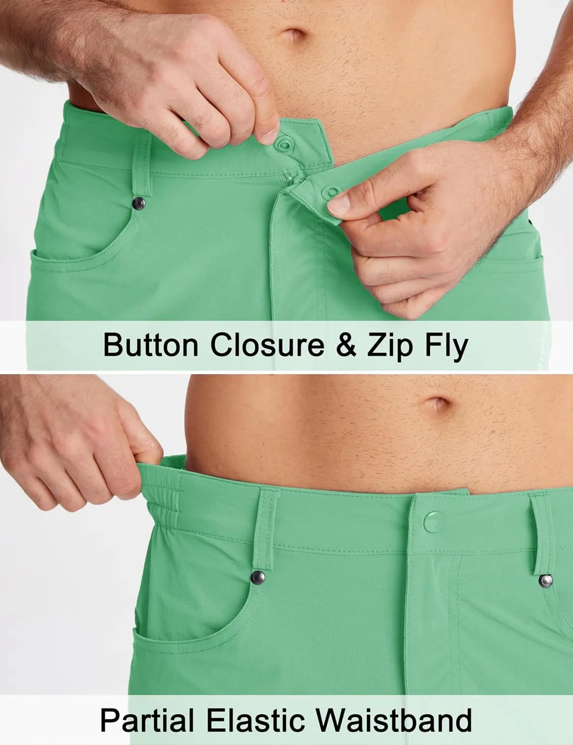 MAGCOMSEN Men's Hiking Shorts 5 Pockets Ripstop, Quick Dry, Summer Athletic Shorts for Workout, Hiking, Cycling