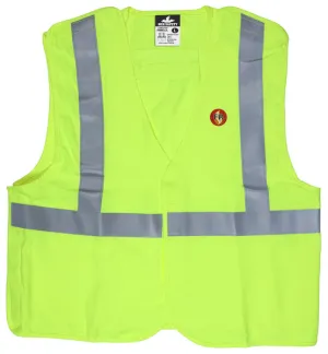 MCR Safety Fr Modacrylic,Break away,CL2 Lime M