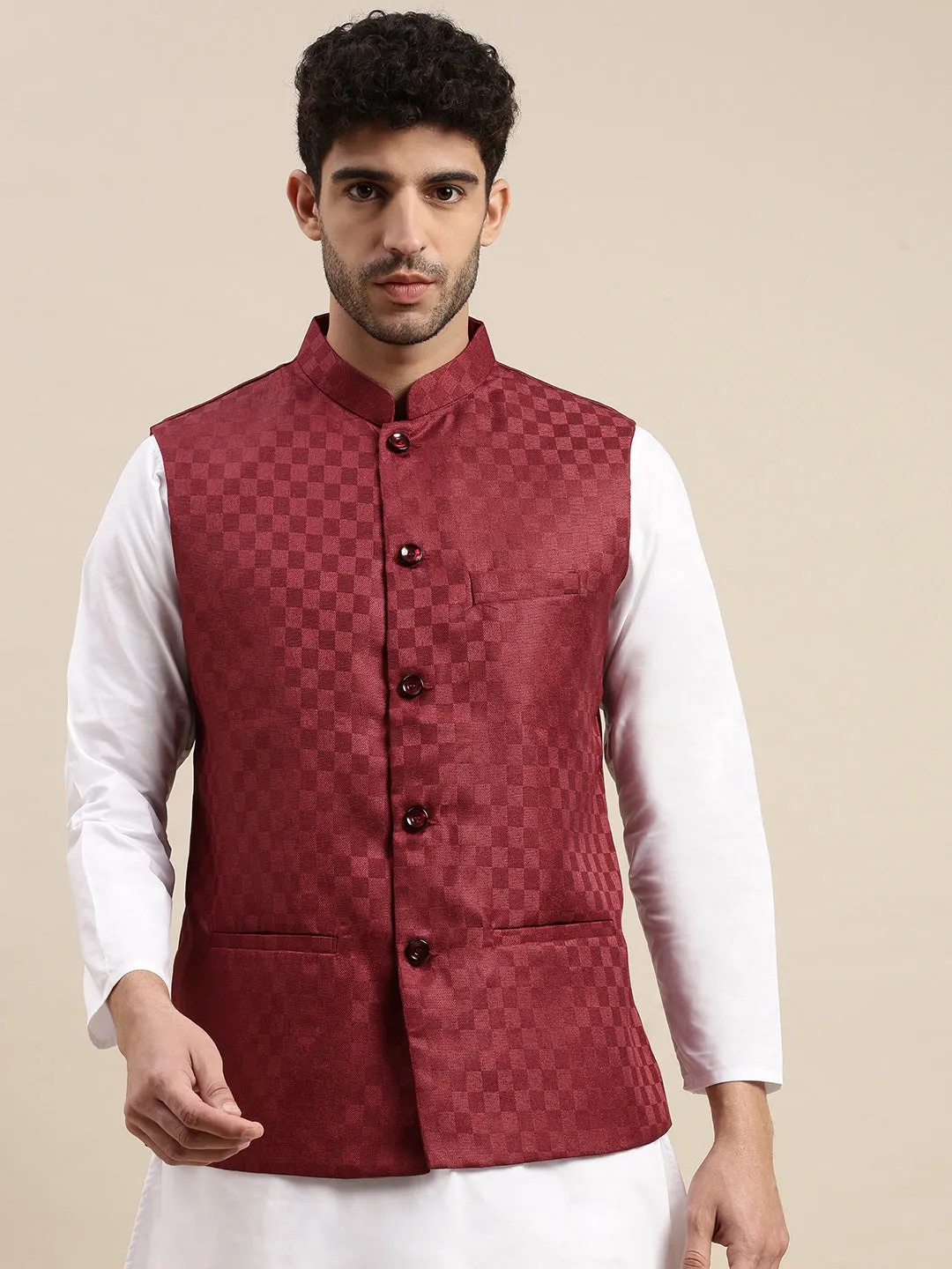Men Ethnic Jacket with Kurta Pyjama Set DD2