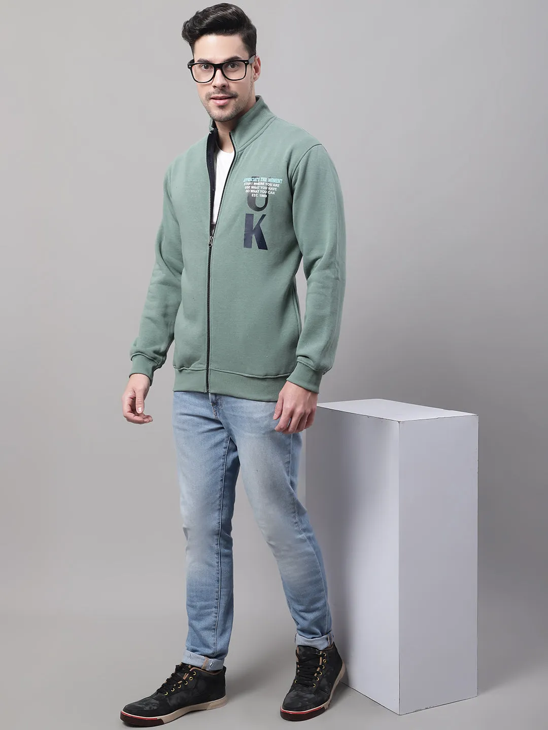 Men Green Sweatshirt