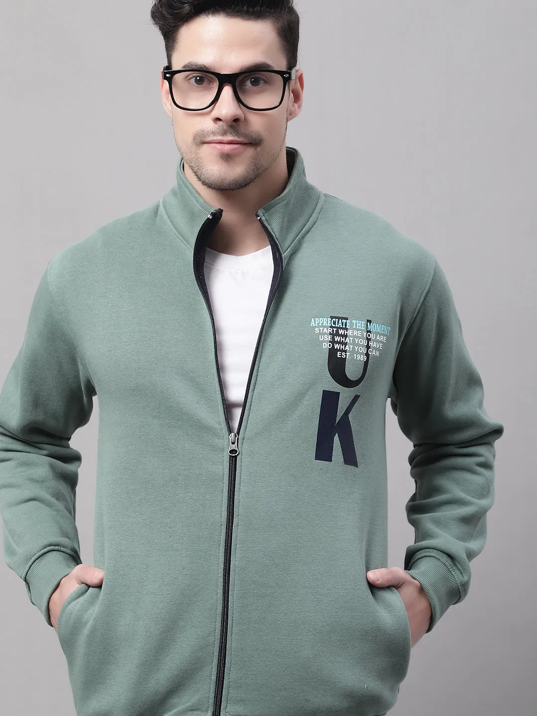 Men Green Sweatshirt