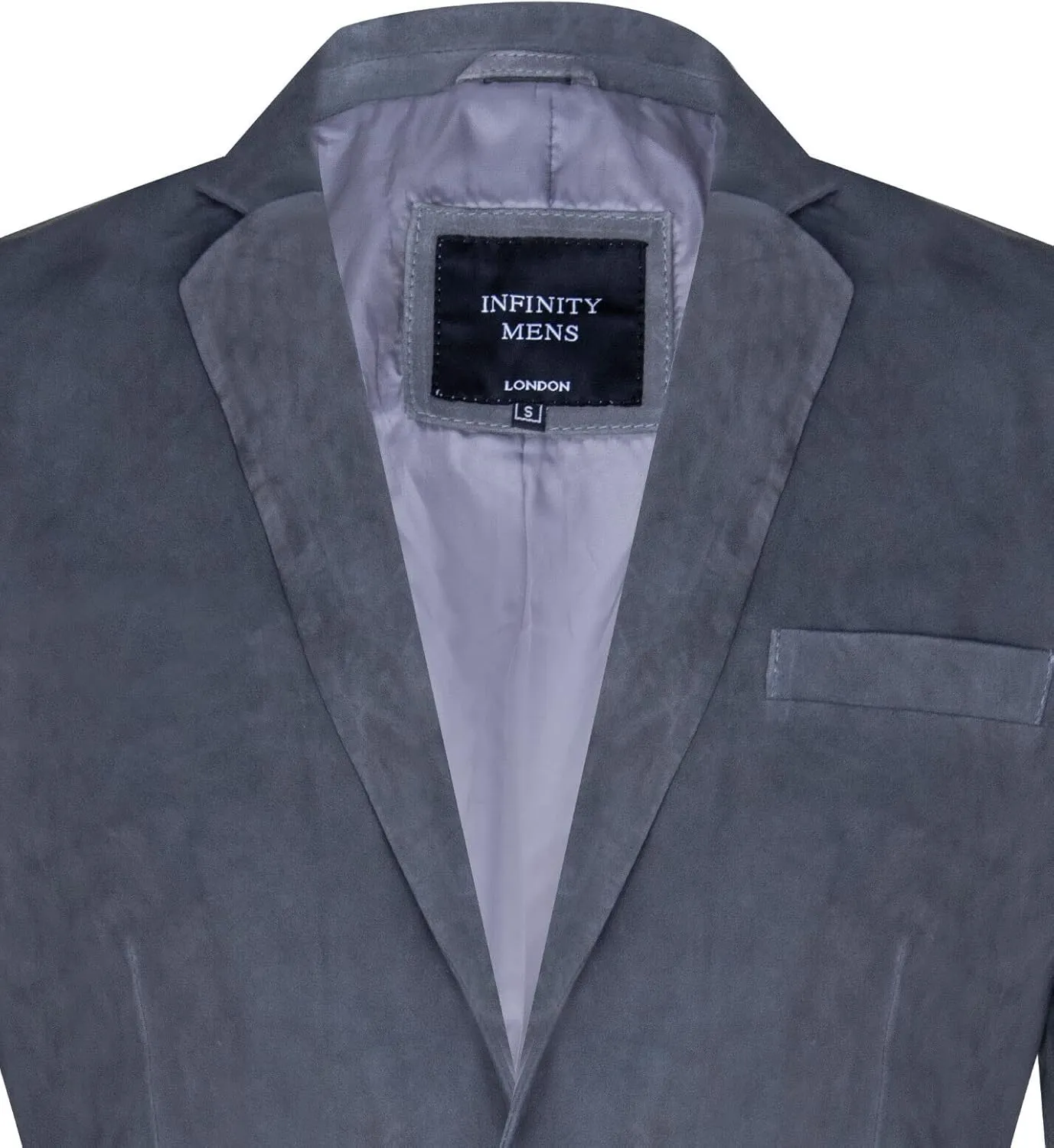 Men's Black Suede Blazer Jacket Soft Real Italian Leather Fitted Vintage Coat
