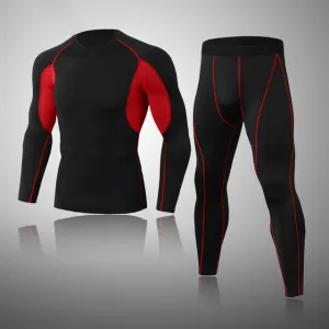 Men's Compression Training Thermal Quick Dry Underwear Full Set