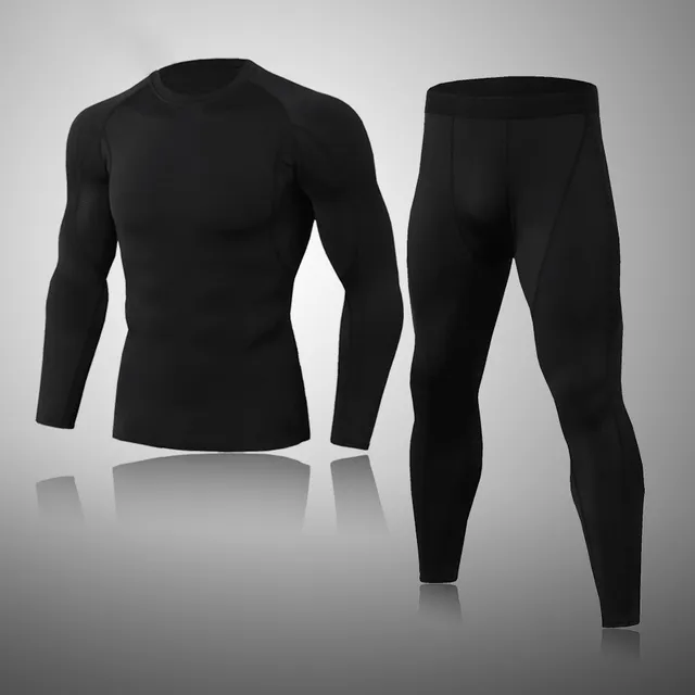 Men's Compression Training Thermal Quick Dry Underwear Full Set