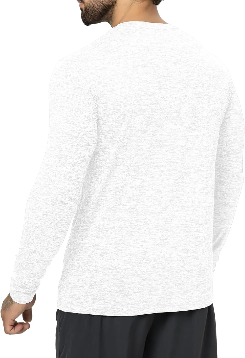 Mens Henley Shirt Dry Fit Tech 3 Button T Slim Fit Quick Dry Gym Tshirt Long Sleeve Lightweight Basic Casual Tee