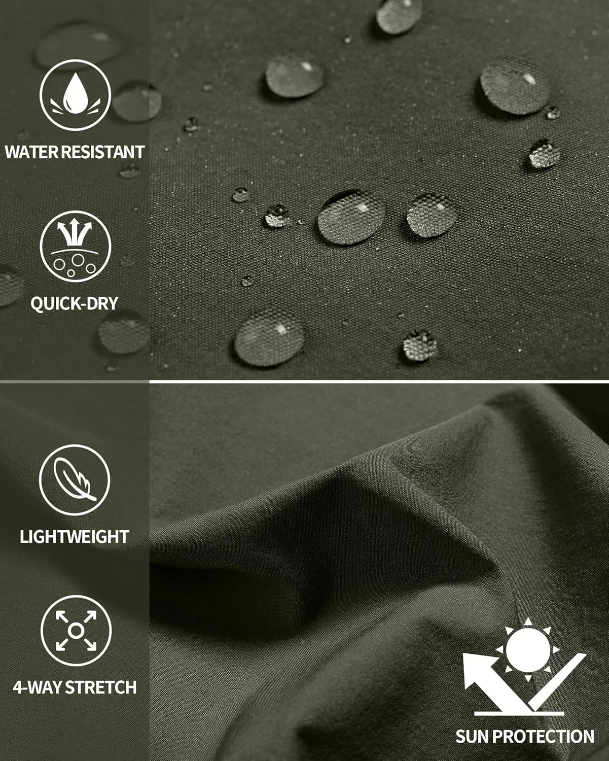 Men's Hiking Cargo Shorts Quick Dry Lightweight Travel Shorts with Multi Pockets for Fishing Camping Golf