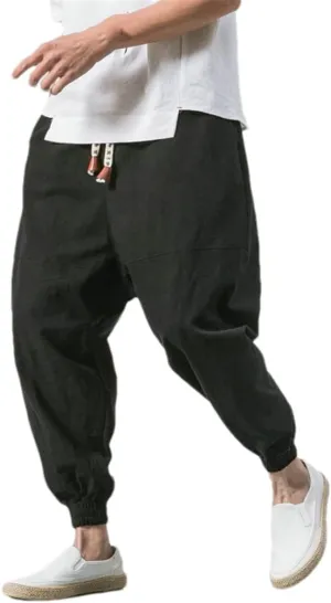 Men's Jogging Pants Streetwear Loose Casual Cotton Trouser Harem Pants Harajuku Sweatpants