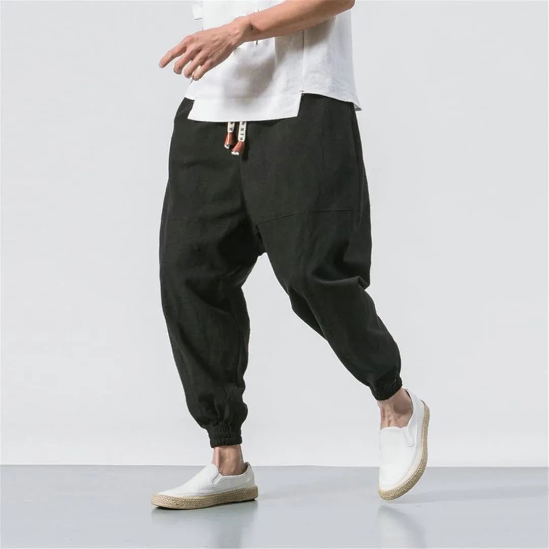 Men's Jogging Pants Streetwear Loose Casual Cotton Trouser Harem Pants Harajuku Sweatpants