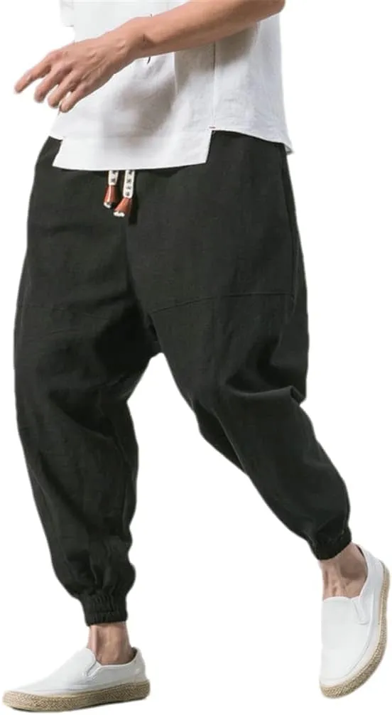 Men's Jogging Pants Streetwear Loose Casual Cotton Trouser Harem Pants Harajuku Sweatpants