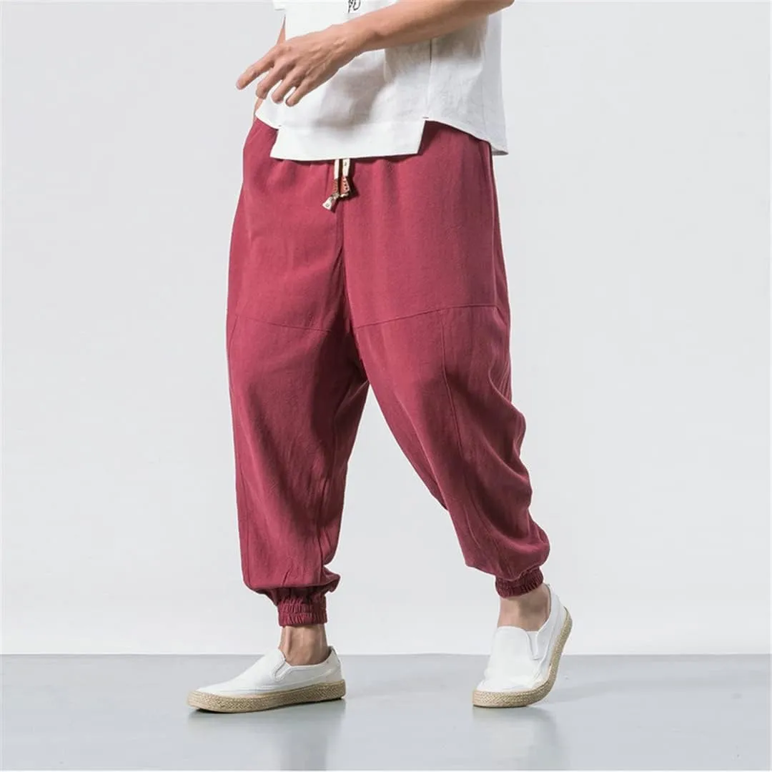 Men's Jogging Pants Streetwear Loose Casual Cotton Trouser Harem Pants Harajuku Sweatpants