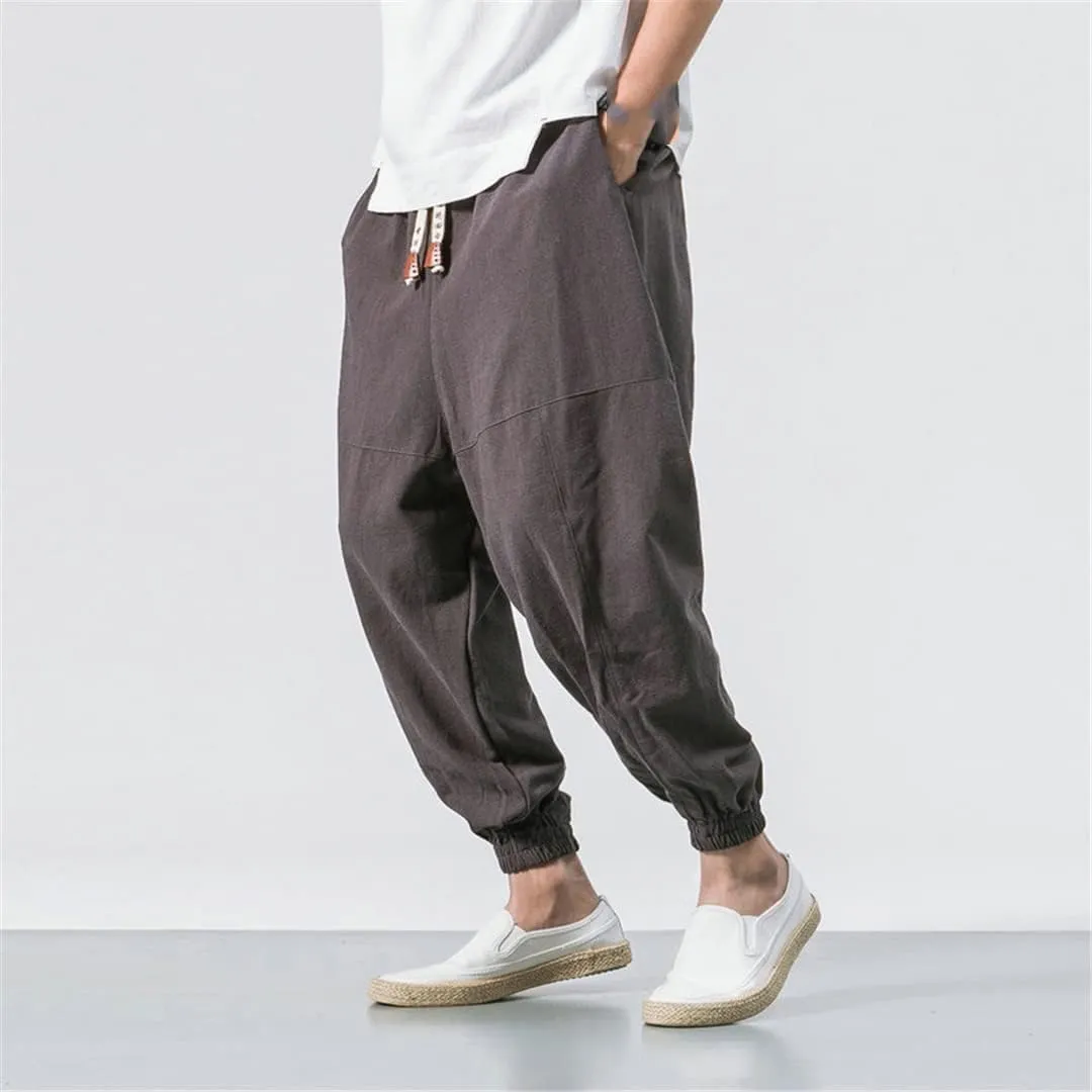 Men's Jogging Pants Streetwear Loose Casual Cotton Trouser Harem Pants Harajuku Sweatpants