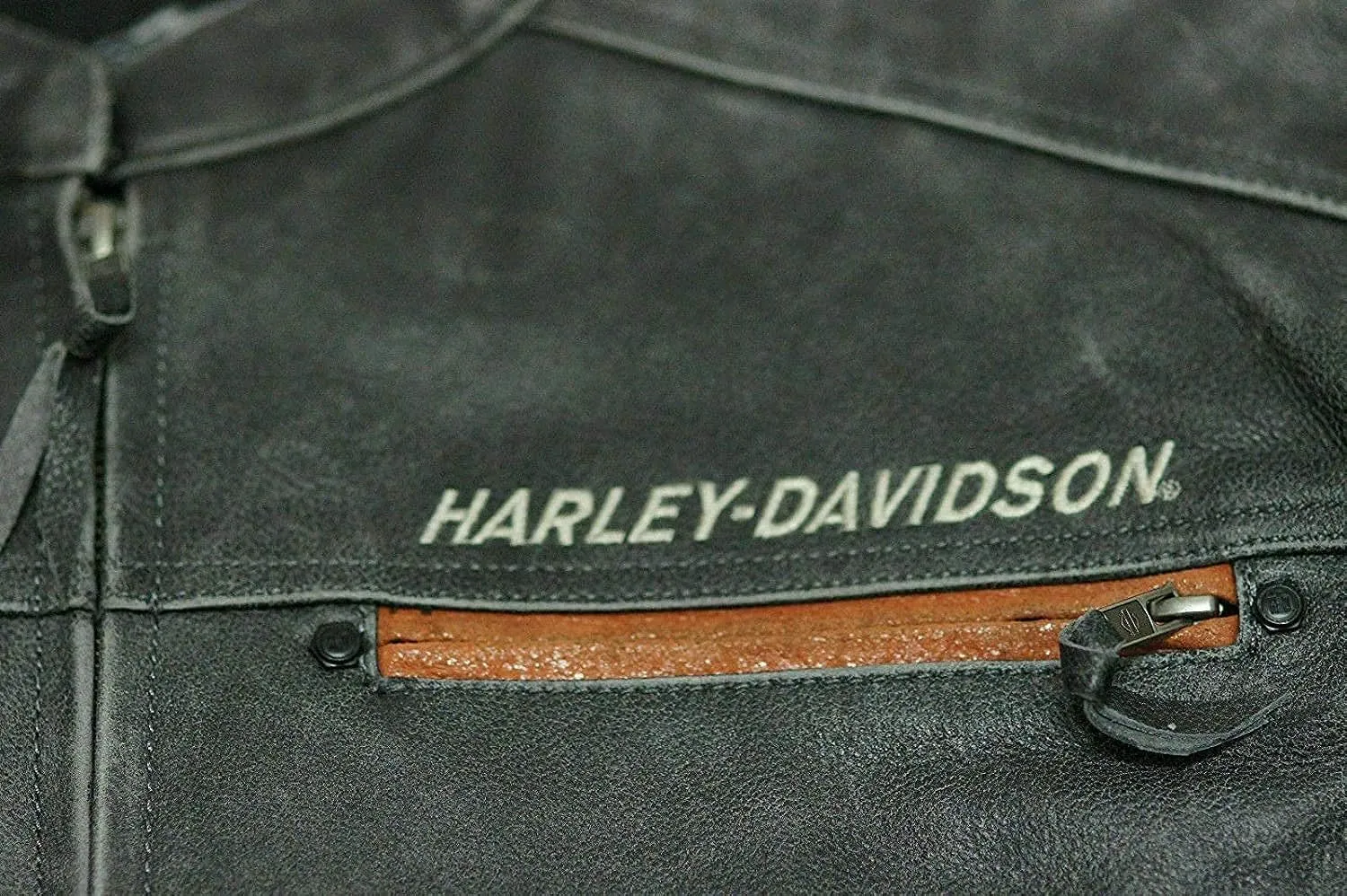 Mens Retro H-D Harley Vintage Motorcycle Leather Jacket, Classic Biker Wear Cafe Racer Leather Jacket for Men