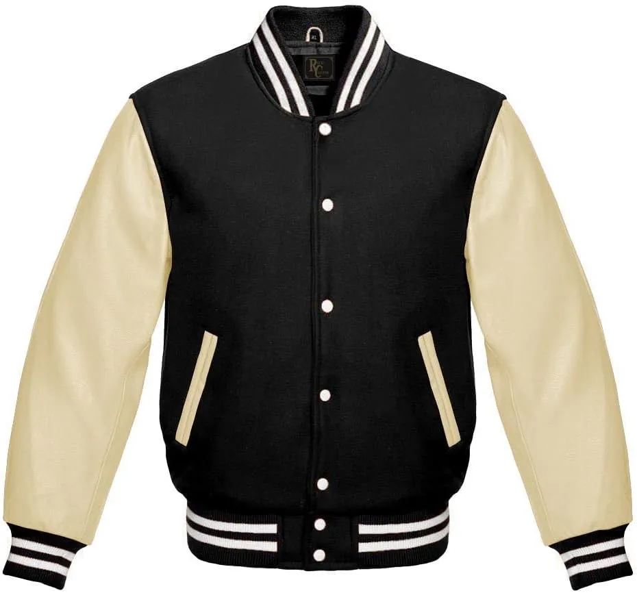 Men's Varsity Jacket Baseball Letterman Wool and Leather Best Premium Quality Basketball Jackets