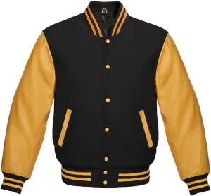 Men's Varsity Jacket Baseball Letterman Wool and Leather Premium Quality Basketball Jackets