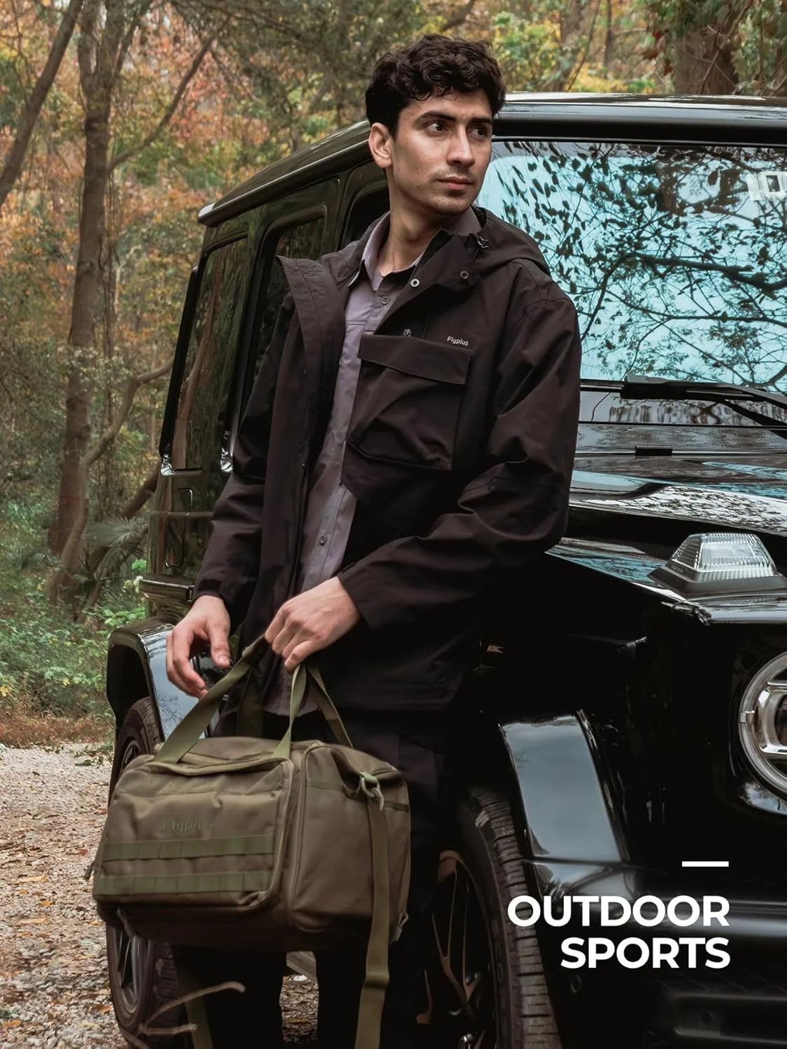 Men's Waterproof Tactical Jacket Lightweight Hooded Rain Jackets Raincoat Stain Resistant Breathable Outdoor Shell