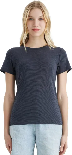 Merino Protect 100% Merino Wool T Shirts Women Crew Neck Tops Short Sleeve Odor Resistance Base Layer Travel Hiking Tee Shirt