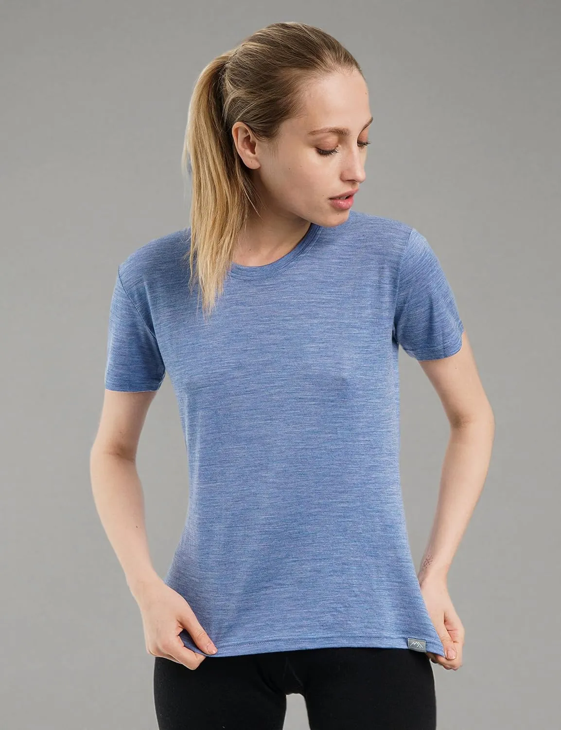Merino.tech Merino Wool Shirt Women - 100% Merino Wool Base Layer Women Short Sleeve Tee