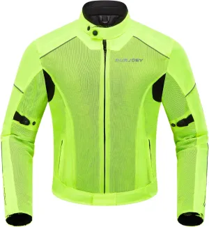 Mesh Motorcycle Jacket for Men, Summer Motorbike Biker Jacket, Reflective Lightweight Breathable Riding Jacket