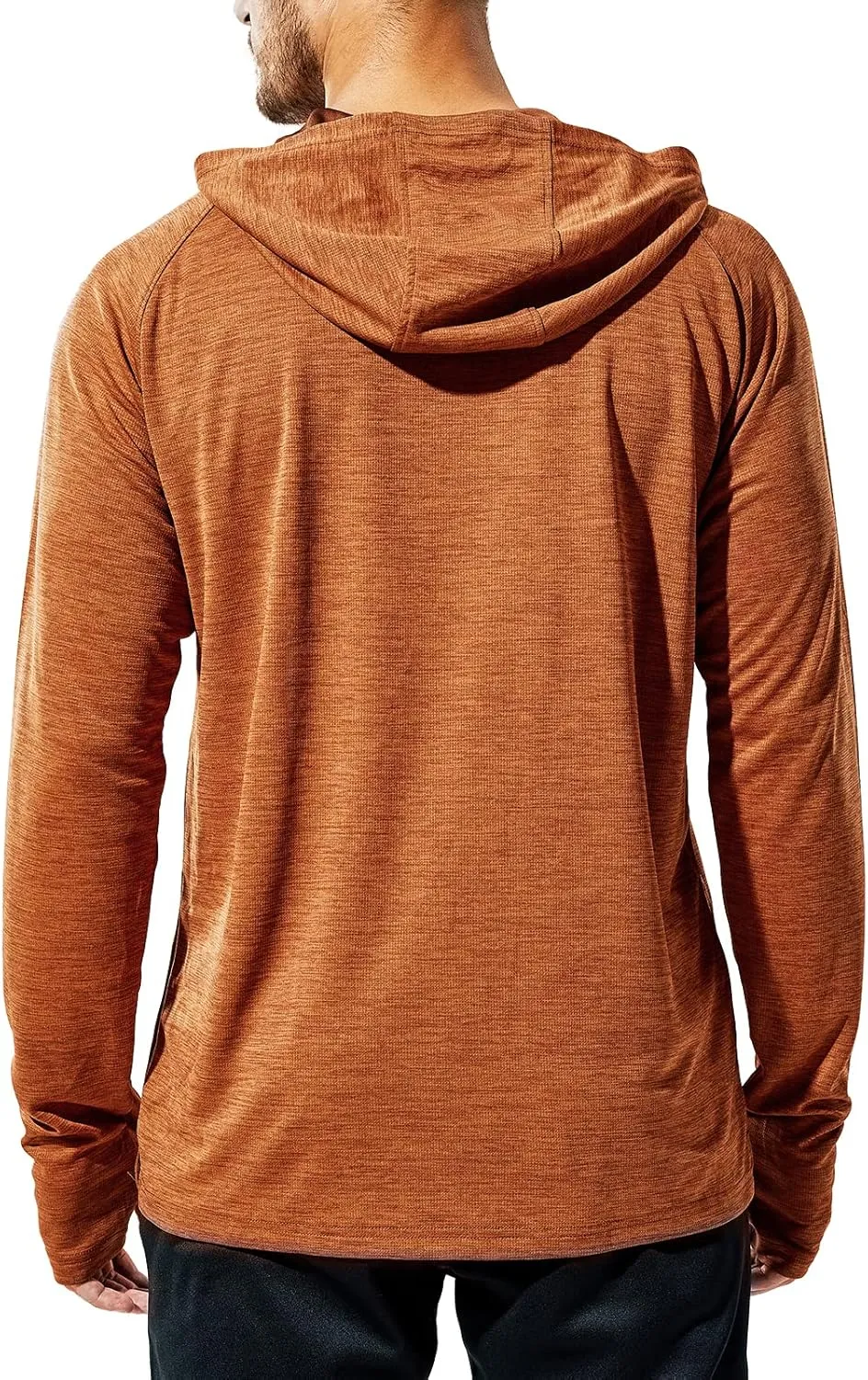MIER Men's UPF 50  Sun Protection Hoodie Long Sleeve SPF Fishing Hiking Running Thumbhole Shirts Hooded Quick Dry Lightweight