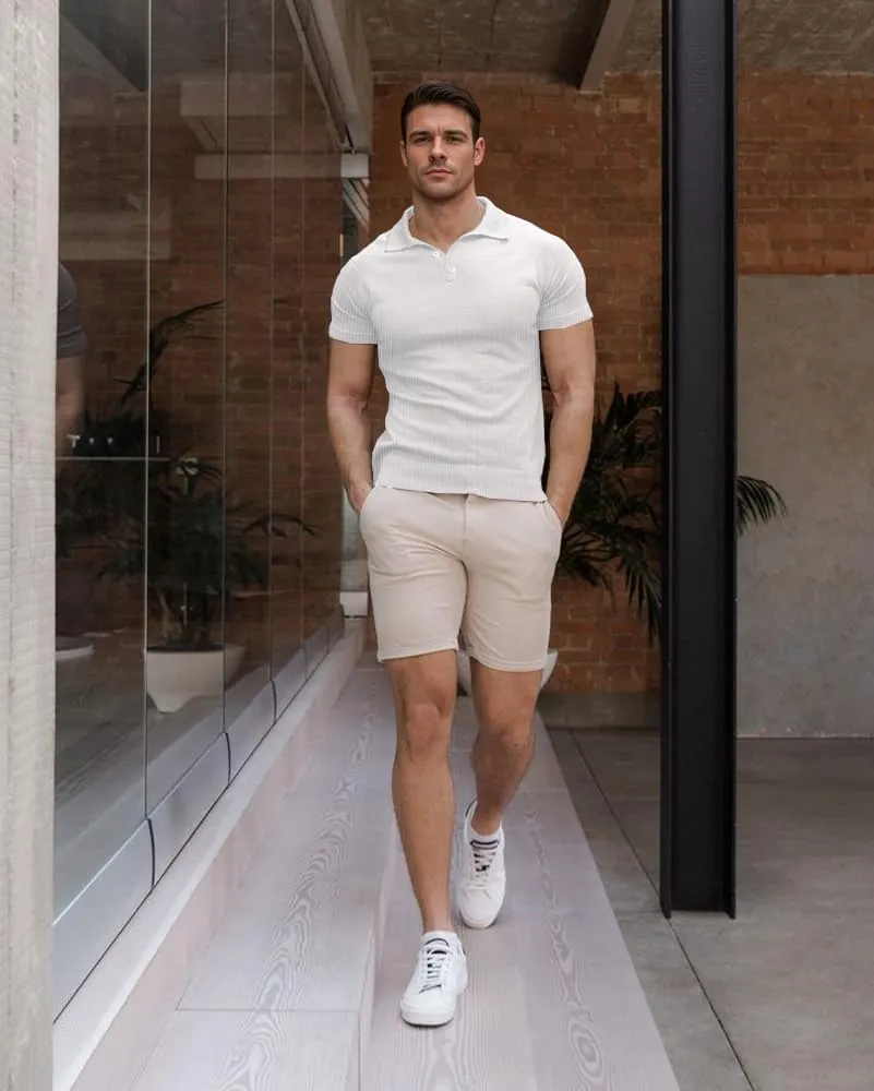 Muscle Cmdr Men's Slim Fit Muscle Polo Shirts Long&Short Sleeve Stretch Quick Dry Tee Casual Golf Athletic T-Shirts