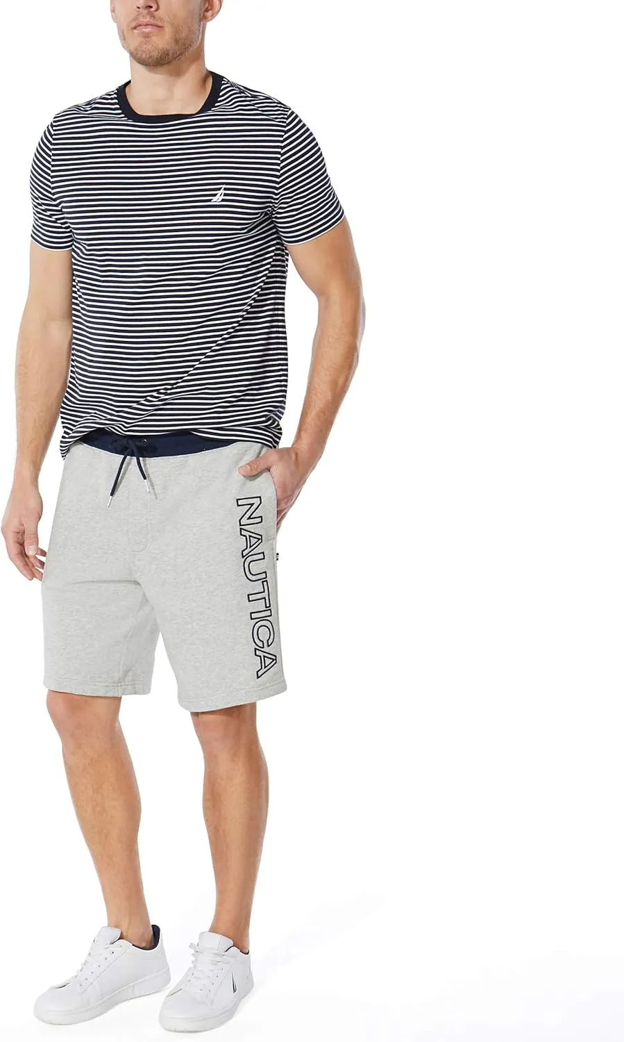 Nautica Men's Fleece Logo Shorts