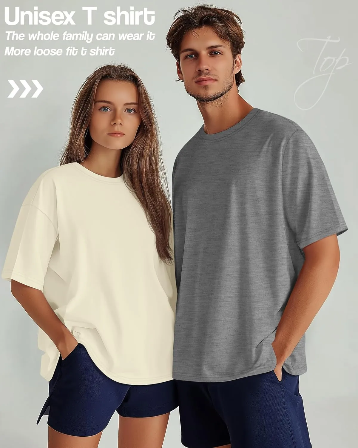 Neer 4 Pack Men's Big and Tall Shirts Summer Cotton Short Sleeve Tee Crew Neck Casual Top Basic Oversize T Shirts