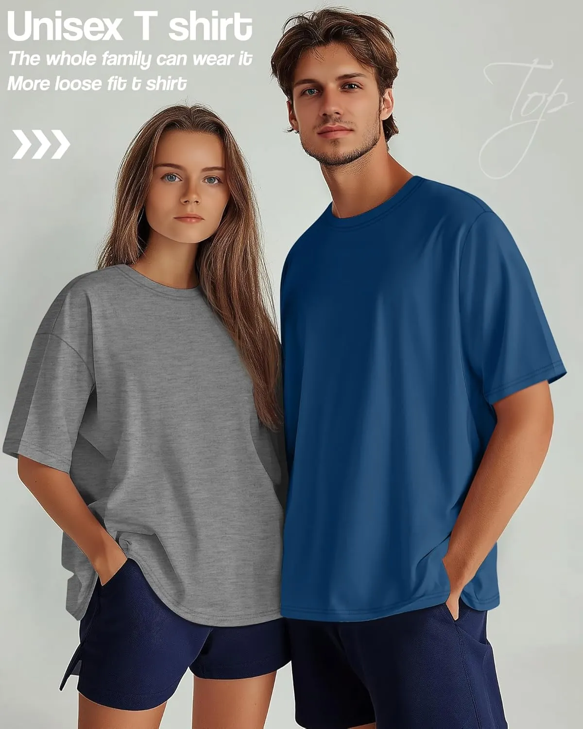 Neer 4 Pack Men's Big and Tall Shirts Summer Cotton Short Sleeve Tee Crew Neck Casual Top Basic Oversize T Shirts
