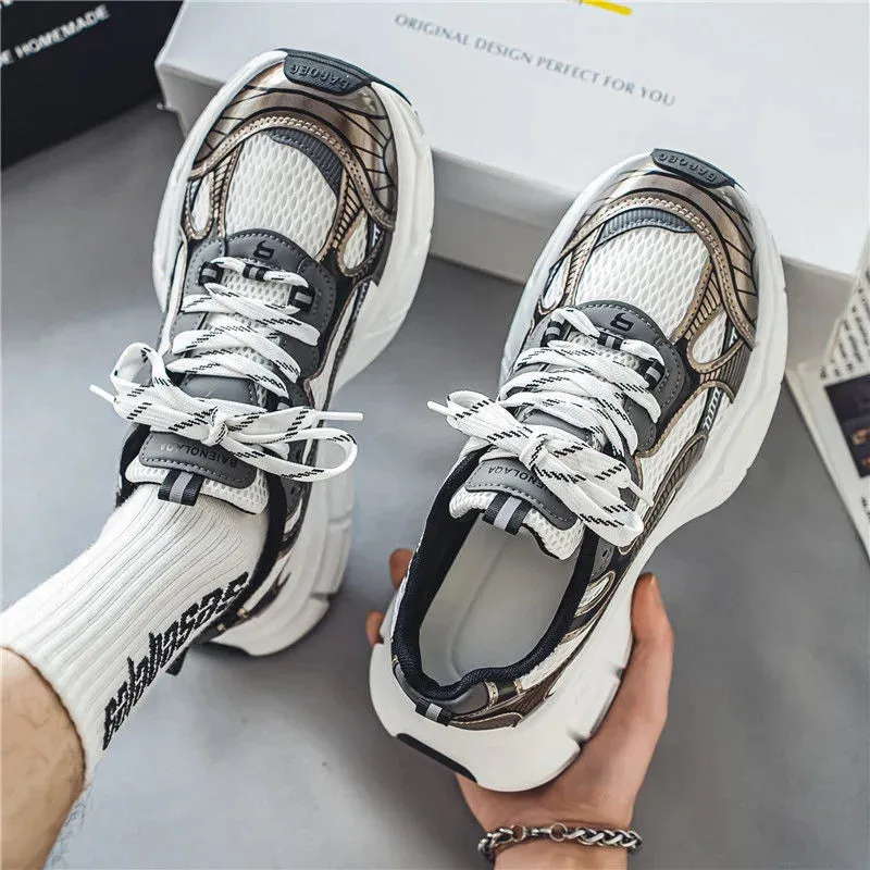 Printed Lace Up Sneakers
