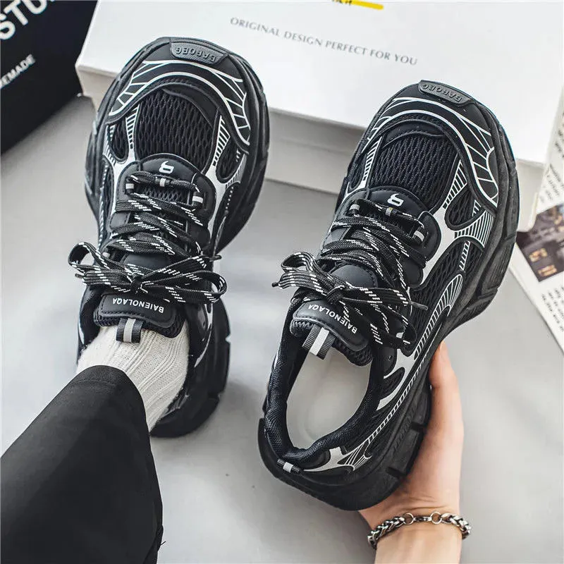 Printed Lace Up Sneakers