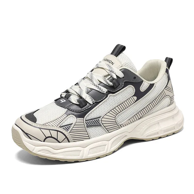 Printed Lace Up Sneakers