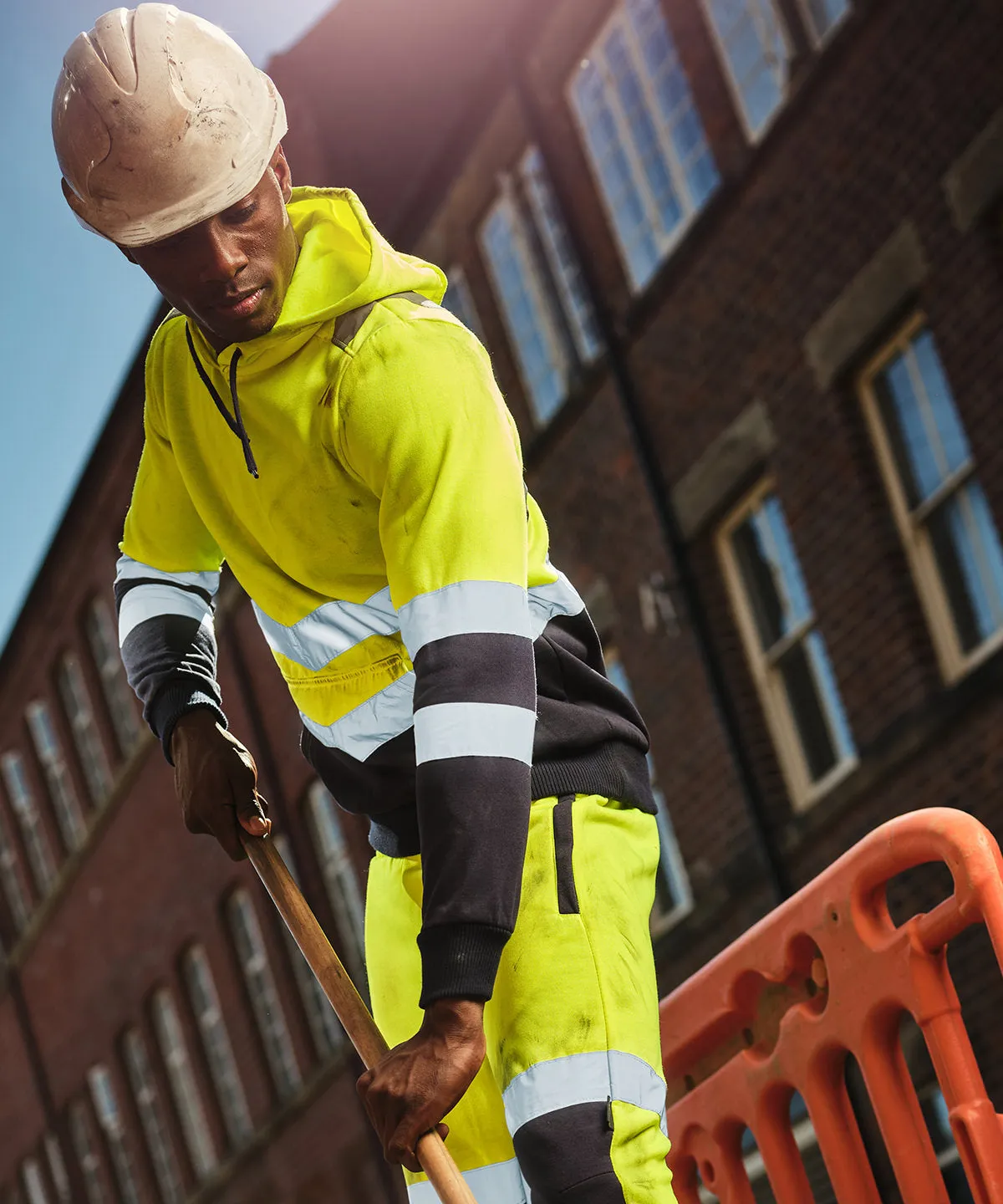 Pro hi-vis overhead hoodie | Orange
