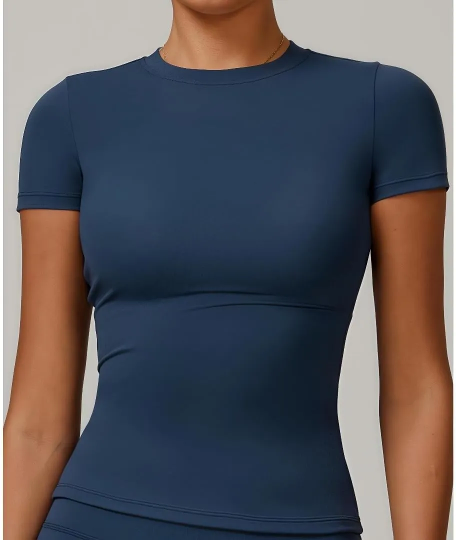 Quick-Dry Sports T-Shirt,Women's Workout Top for Yoga,Running and Gym,Breathable Athletic Tee