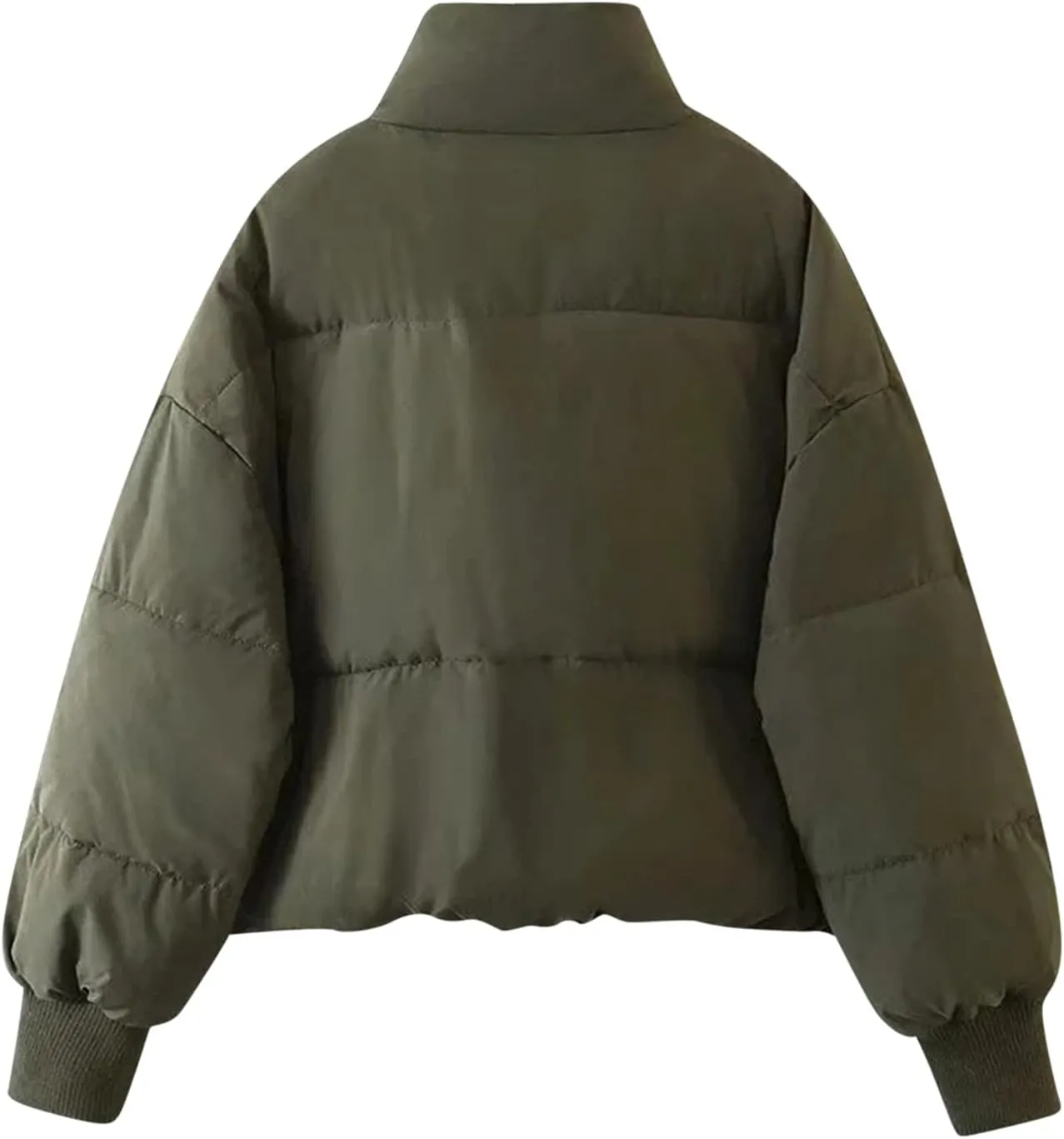 Quilted Puffer Coat Windbreaker Jackets for Women Thicken Fleece Jacket Padded Jacket Winter Coat 2024 Fashion Zip Up