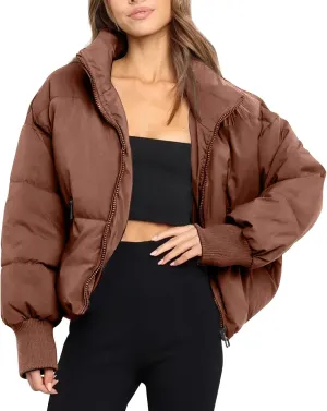 Quilted Puffer Coat Windbreaker Jackets for Women Thicken Fleece Jacket Padded Jacket Winter Coat 2024 Fashion Zip Up