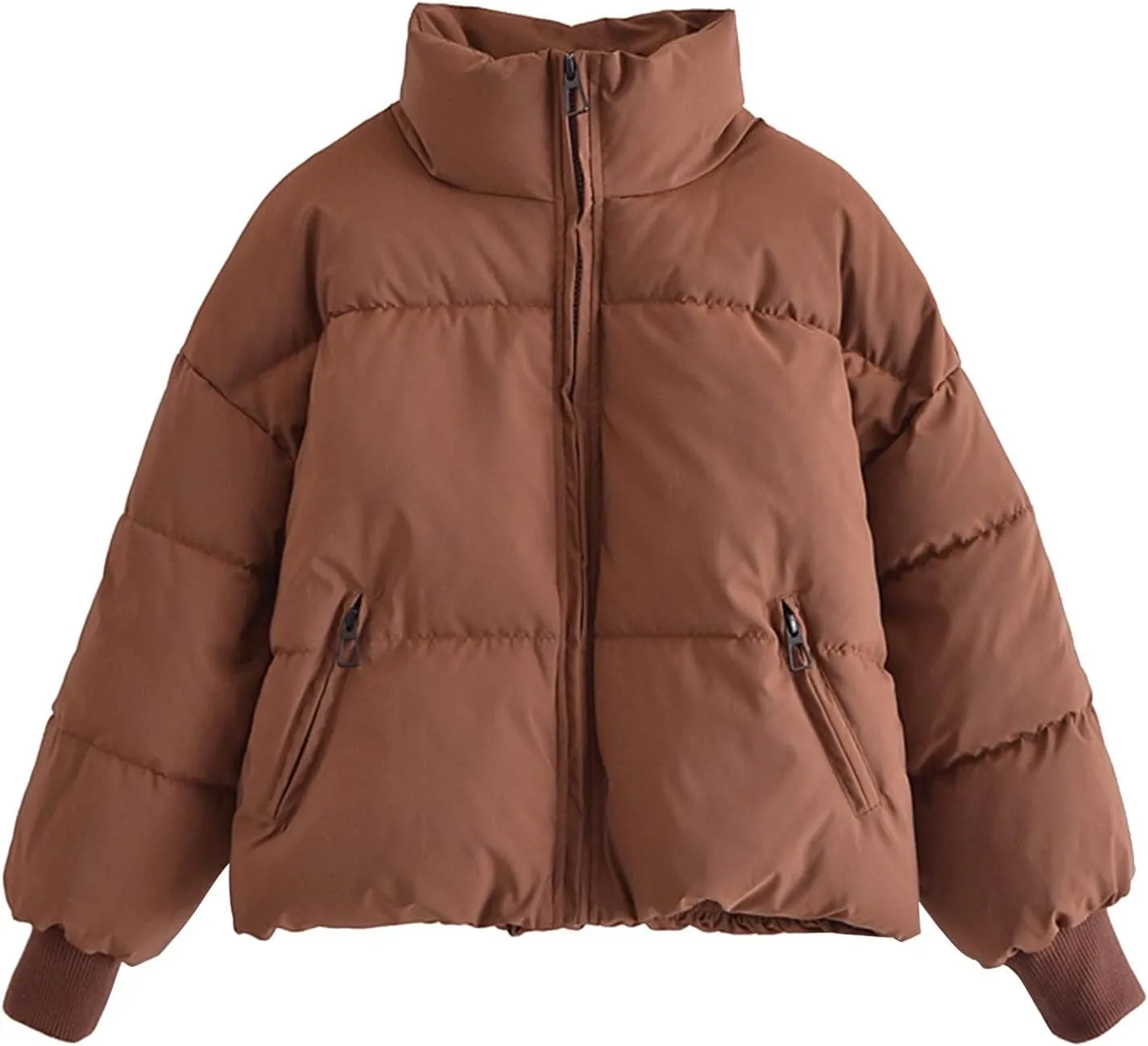 Quilted Puffer Coat Windbreaker Jackets for Women Thicken Fleece Jacket Padded Jacket Winter Coat 2024 Fashion Zip Up