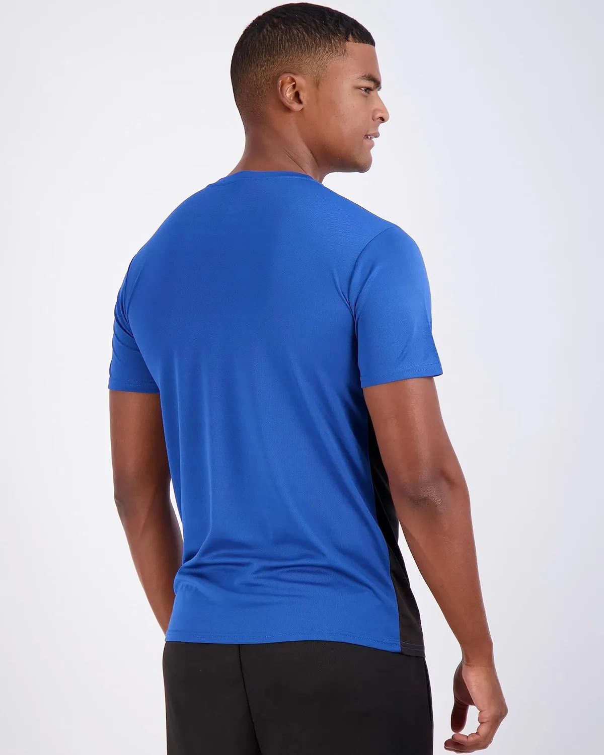 Real Essentials 5 Pack Mens Active Quick Dry Mesh Crew Neck T Shirts | Athletic Short Sleeve Tee (Available in Big & Tall)