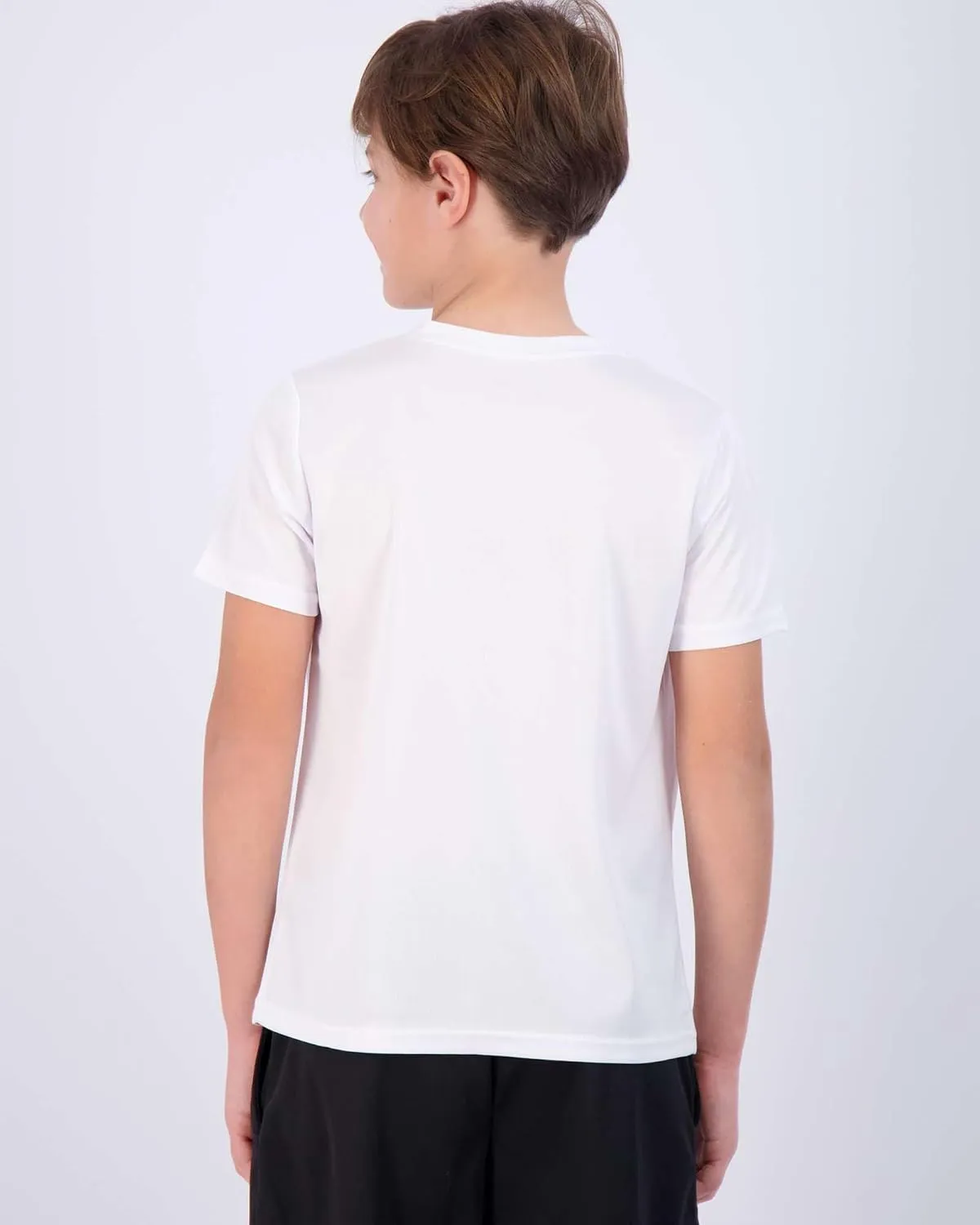 Real Essentials 5 Pack: Youth Mesh Moisture Wicking Active Athletic Performance Short-Sleeve T-Shirt Boys & Girls