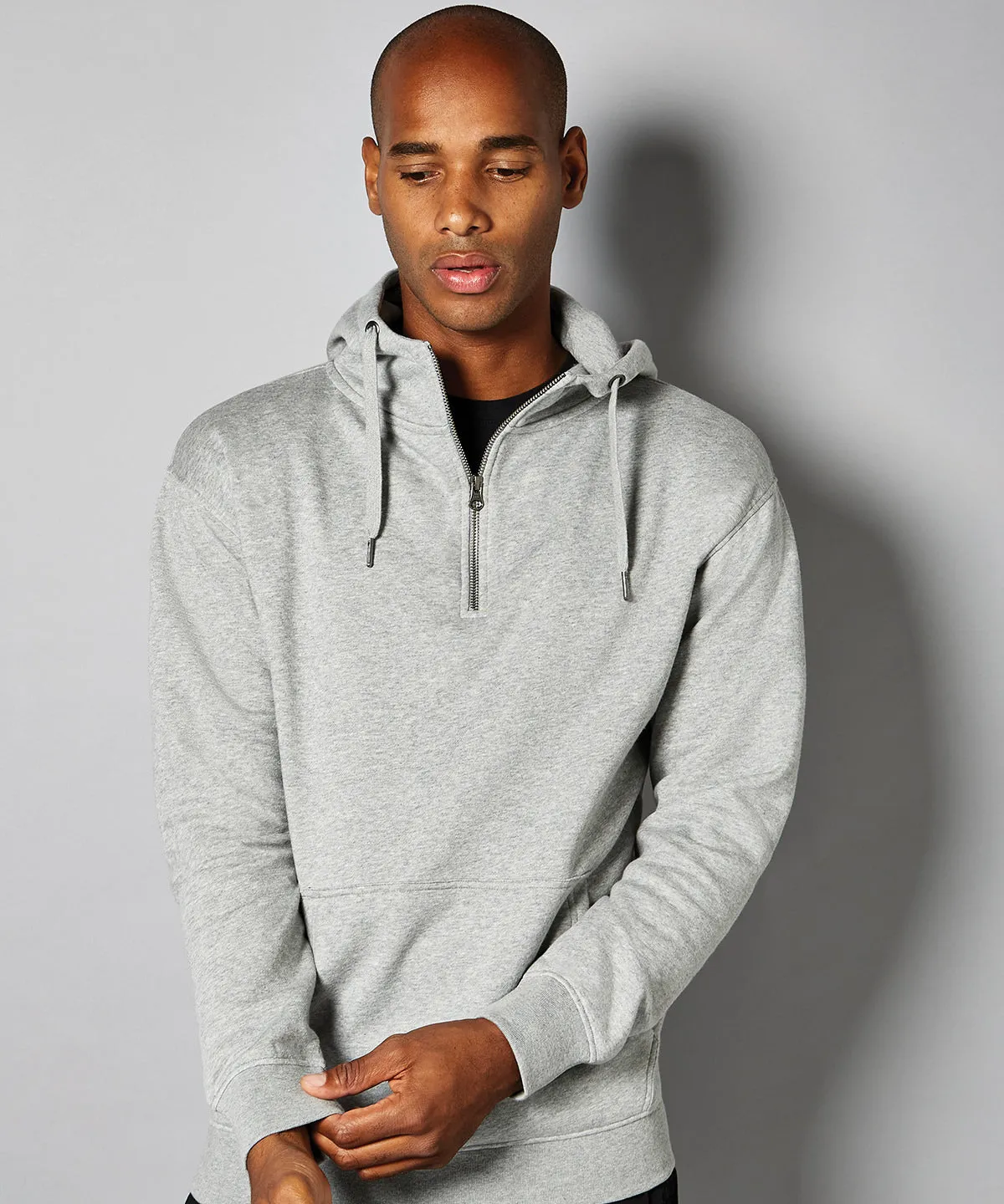 Regular fit 1/4 zip hoodie | Navy