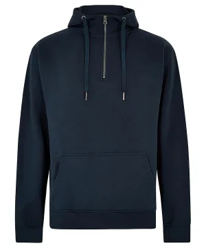Regular fit 1/4 zip hoodie | Navy